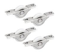 M METERXITY 4 Pcs Rullini Per Porte A vetro, 30mm/1.18" Dia Rullini In Nylon Per Finestre E Porte Scorrevoli, Rullini Per Porte Da Giardino, Sostituzione Rullini [Bianco]
