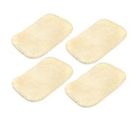 M METERXITY 4pz Scarpe Lucidatura Guanti - Pulizia e Lucidatura Pelle Prodotti, Pulizia Lucidatura Panno Applica Pelle Borse, Scarpe, Divani (7.68" x 4.72", Giallo)