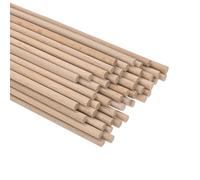 M METERXITY 50-Pack Tondelli In Legno 5/32 X 6 Pollici Tondelli In Legno Non Finiti Duro Tondelli Pretagliati Per Artigianato/DIY/Dolci/Decorazione [Colore Legno]