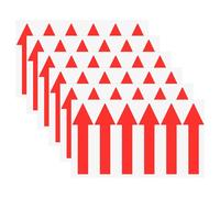 M METERXITY 6-Pack Adesivi Freccia, 4 x 1 Pollice/ 100 x 30 mm PVC Impermeabili Autoadesivi Frecce Direzionali Rimovibili Adesivi Pavimento Direzionali Per Marcatura Pareti/Stradale [Rosso]
