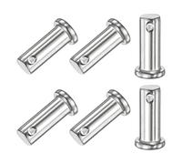 M METERXITY 6-Pz Spille a Foro Singolo, M10 x 25mm Spille a Foro Piatto Acciaio Inossidabile 304 per Collegamenti Meccanici/Parti Fisse, Spina Cerniera Collegamento Riutilizzabile