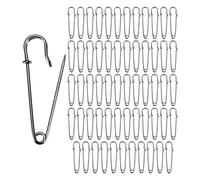 M METERXITY 60-Pack Spille Di Sicurezza Grandi, 2" Spille A Molla Per bloccato Coperte Spille All'Ingrosso Per Moda/Abbigliamento/Cucito/Trapunte/Tappezzeria/Bucato/Fai Da Te/Decorativo [Nero]