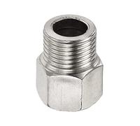 M METERXITY Acciaio inossidabile Acciaio G1/2 Maschio G3/4 Femmina Riduttore Esagonale Tubo Raccordo Prolunga, Applica Esterno/Rubinetto/Industriale (33mm Lunghezza)