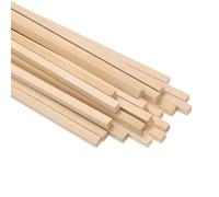 M METERXITY Asticelle Quadrate Legno 13/64 x 12 Pollici Colore Legno 20Pz