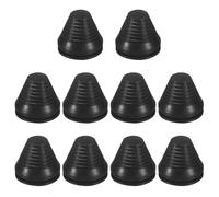 M METERXITY Confezione da 10 occhielli in gomma per cablaggio, 48 mm, flessibili per fori per trapano, passacavo, spina per cavi e fili di protezione [nero, a forma di torre]