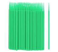 M METERXITY Confezione da 100 pennelli per impollinatori da 2 mm, in plastica, strumento manuale per impollinazione per giardinaggio, serra, piante idroponiche, fiori [verde chiaro]