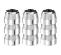 M METERXITY Confezione da 3 cunei rotondi di sicurezza per manico dell'ascia, diametro 12 mm, cunei in metallo per ascia rinforzata, martello da carpentiere, slitta e legno, colore: argento