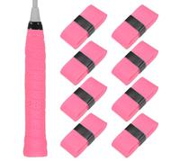 M METERXITY Confezione da 8 nastri antiscivolo per racchette da tennis, in poliuretano, antiscivolo, assorbono il sudore, per pickleball/racquetball/badminton/squash/mazza da baseball, colore rosa