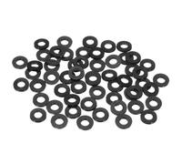 M METERXITY Kit Assortito 100Pz Rondelle Gomma Nera, 8mm ID 16mm OD 2.2mm Spessore Rondelle Piatte Gomma, Rondelle per Tubi Flessibili Doccia per Viti/Rubinetti Domestici/Tubi Giardino