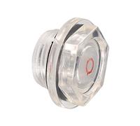 M METERXITY Plastica Olio Livello Mirino Vetro con O-Ring - Aria Compressore Raccordi Verifica Livello Olio della pompa, Applica Serbatoio (G3/4, Trasparente, Nero, Rosso)
