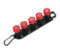 M METERXITY Punta per Idropulitrice Orificio 4.0, 5-Pack, 1/4 pollice | Rosso, Attacco Rapido, 4000 PSI, Gradi Multipli, con Supporto, per Auto, Vetro, Muro