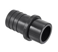 M METERXITY PVC Tubo Raccordo - Acqua Tubo Connettore, 30mm Barra Dritto Tubo Giunto, Applica Esterno/Giardino/Piscina (OD 32mm, Nero)