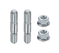 M METERXITY Set di 2 perni e dadi per barra di guida per motosega, filettatura M8 x 1,25, in acciaio al manganese, a doppia estremità, per Echo 52/28/59, kit di ricambio