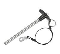 M METERXITY Spille Blocco Maniglia T, 5/16" (8mm) Dia. 3-15/16" (100mm) Lungo Spille Blocco Rilascio Rapido W con Cavo Lanyard per Aviazione/Palestra/Macchina [Acciaio Inossidabile 304]