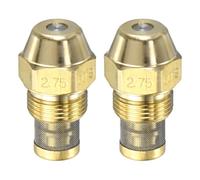 M METERXITY Ugello Bruciatore Olio 2-Pack 2.75 GPH 60 Grad Ottone Giallo | Combustibile, Ricambio, per Riscaldatore, Fornace, Caldaia, Bruciatori Alta Pressione, Universale, Cono Solido
