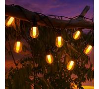 M mimotec - Ghirlanda da esterno da 8 m, 10 lampadine, colore RGB dimmerabile, impermeabile IP44, decorazione per terrazza, ingresso, patio e giardino