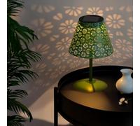 M mimotec - Lampada solare LED da tavolo Green Hearth, luce calda 2500K, dimmerabile, resistente all’acqua IP44, batteria integrata, ideale per terrazza e giardino.