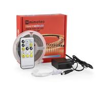 M mimotec - Nastro LED CCT, Luci LED Camera 5 metri con telecomando, chip 3535, Dimmerabile Luce Fredda a Luce Calda 2700K-6500K, Striscia Super Brillante LED per Feste, LM2403