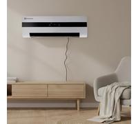 M Mimotec - Termoventilatore ceramico da parete Dad 3000W, silenzioso <45 dB, con telecomando, display LED, timer e griglia oscillante, protezione IPX2 e contro il surriscaldamento