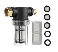 M MINGLE Filtro tubo da giardino per idropulitrice, filtro in linea per sedimenti, 40 reti, extra 100 rete