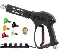 M MINGLE Pistola a Rondella ad Alta Pressione, 5000 psi, Ricambio per Acqua Calda e fredda, Attacco M22, 5 Ugelli