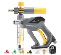 M MINGLE Pistola a schiuma per idropulitrice concentrata con adattatore, mini pistola a getto di sapone per schiuma di ricambio per Karcher serie K, K2-K7, attacco rapido da 1/4" per lavaggio spesso