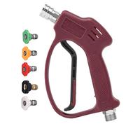 M MINGLE Pistola per idropulitrice corta per acqua calda e fredda, alta sostituzione, 5 ugelli spruzzatori, filettatura M22, 3600 PSI