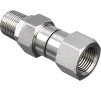M MINGLE Rondella di pressione girevole, 3/8 di pollice NPT filettatura maschio, acciaio inossidabile, 4500 PSI