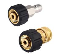 M MINGLE Set adattatore tubo idropulitrice, M22 14 mm a 3/8 '' QC, 5000 PSI
