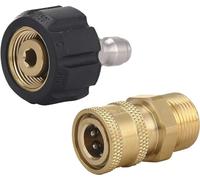 M MINGLE Set di adattatori per idropulitrice, connessione rapida pistola a bacchetta, M22 a 1/4 ''