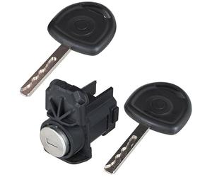 M MODECAR Cilindro serratura porta anteriore sinistra (lato guidatore) per Opel Corsa D (2006 - 2014) con 2 chiavi - Serratura di ricambio