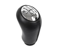 M MODECAR - Compatibile con Renault Espace IV 2002- Pomello leva cambio 6 MARCE PELLE NERA + CROMATO per 8200079112,