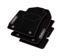 M MOTOS Tappetini auto in velluto personalizzato Serie Carbon per Toyota RAV4 IV 2013-2018 - Premium, Carbon, Rosso Rinfrescate il look della vostra auto con tappetino in velluto dal design all'avangu