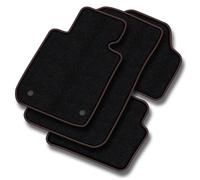 M MOTOS tappetini auto Velours Premium per auto compatibili con Fiat 500 ab 2007 - Premium, Matt, Rosso tappetino auto - Provate un nuovo comfort di guida con un set di tappetini in velluto