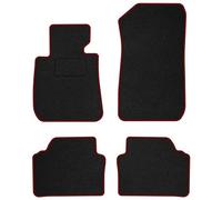 M MOTOS Tappetini auto Velours Standard per auto compatibili con BMW 3er E91 2004-2011 - Standard, Tessuto, Rosso tappetino auto - Provate un nuovo comfort di guida con un set di tappetini in velluto