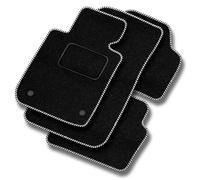 M MOTOS Tappetini auto Velours Standard per auto compatibili con Smart Forfour II 2014-2020 - Standard, Tessuto, Bianco tappetino auto - Provate un nuovo comfort di guida con un set di tappetini in ve