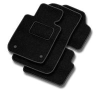 M MOTOS Tappetini auto Velours Standard per auto compatibili con Volkswagen T-Roc ab 2017 - Standard, Tessuto, Grigio tappetino auto - Provate un nuovo comfort di guida con un set di tappetini in vell