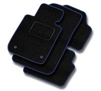 M MOTOS Tappetini auto Velours Standard per auto compatibili con Volkswagen Touran I 2010-2015 - Standard, Tessuto, Blu tappetino auto - Provate un nuovo comfort di guida con un set di tappetini in ve