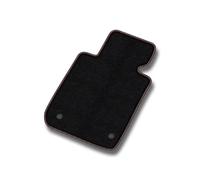 M MOTOS Tappetino per conducente Velours Premium 1 pezzo compatibile con Citroen C3 III ab 2016 - Premium, Matt, Rosso e bianco Lato conducente - Provate un nuovo comfort di guida con un tappetino in