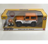 M&MS Arancione Figura E 2007 Jeep Wrangler 1:24 Scala Jada 253255068 34401