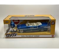 M&M'S Blu Figura E 1956 Cadillac Eldorado 1:24 Scala Jada 33726 253255067