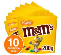 M&M's Confetti Cioccolatini a Bottone Ripieni Arachidi con Cioccolato 10x 200g