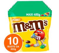 M&M's Confetti Cioccolatini a Bottone Ripieni Arachidi con Cioccolato 10x 400g