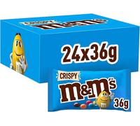 M&M's Crispy Confetti Al Cioccolato Contenenti Riso Soffiato, 24 Bust. Scad.2027