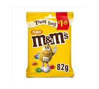 M&M's Crunchy Peanut & Milk Chocolate Bites Treat Bag 82g x 16 Sacchetti
