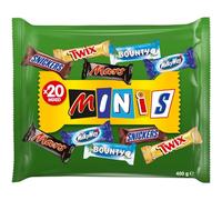 M&M's Mars Mixed Minis Barrette Assortite, Twix, Snickers, Mars, Bounty e Milkyway, 12 Confezioni da 400G