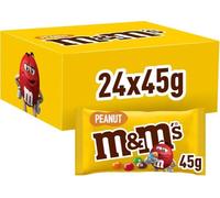 M&M's Peanut Confetti Al Cioccolato Contenenti Arachidi, 24 Bustine Ognuna Da 45G Di Praline Al Cioccolato: Totale 1080G