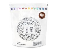 M&M'S WORLD Caramelle al cioccolato al latte a tema matrimonio - 2,3 kg assortite pre-progettate Just Married, I Do Wedding Decoration White Wedding M&M'S Candy