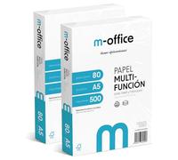 m-office: Carta A5 80 g, Multifunzione per Stampanti Inkjet e Laser, 1000 Fogli, 2 Confezioni