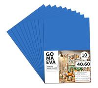 m-office Fogli di Gomma Eva Colorata, Gomma Crepla per Scrapbooking, Scuola, Cartoncini Creativi, Lavoretti, Torte Scenografiche, Scuola o Progetti Artistici 40x60cm (Azzurro chiaro, 10 uds)